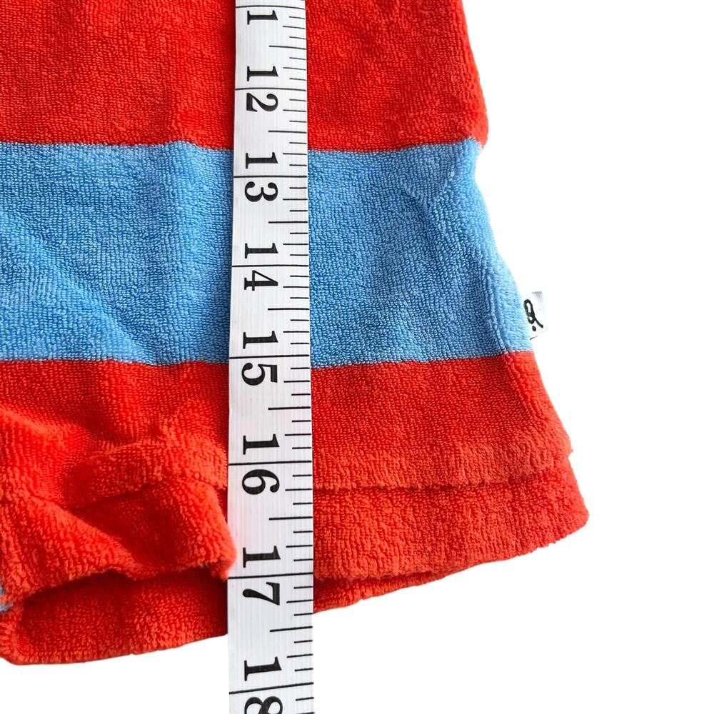 CarlijnQ Boys Blue Orange Stripe Terry Baby Jumpsuit Organic Cotton 18-24 months - Picture 3 of 5
